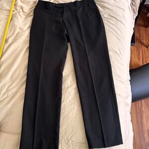 Black straight leg trousers officepants
